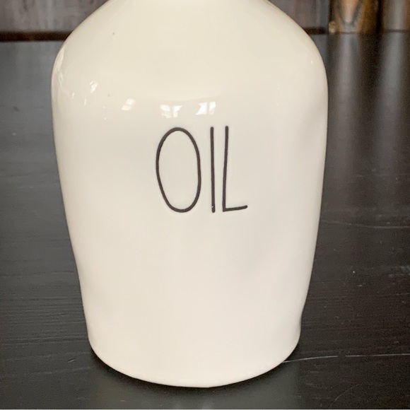OIL & VINEGAR Rae Dunn Oil & Vinegar Ceramic Cruet Bottle Set - Picture 4 of 12
